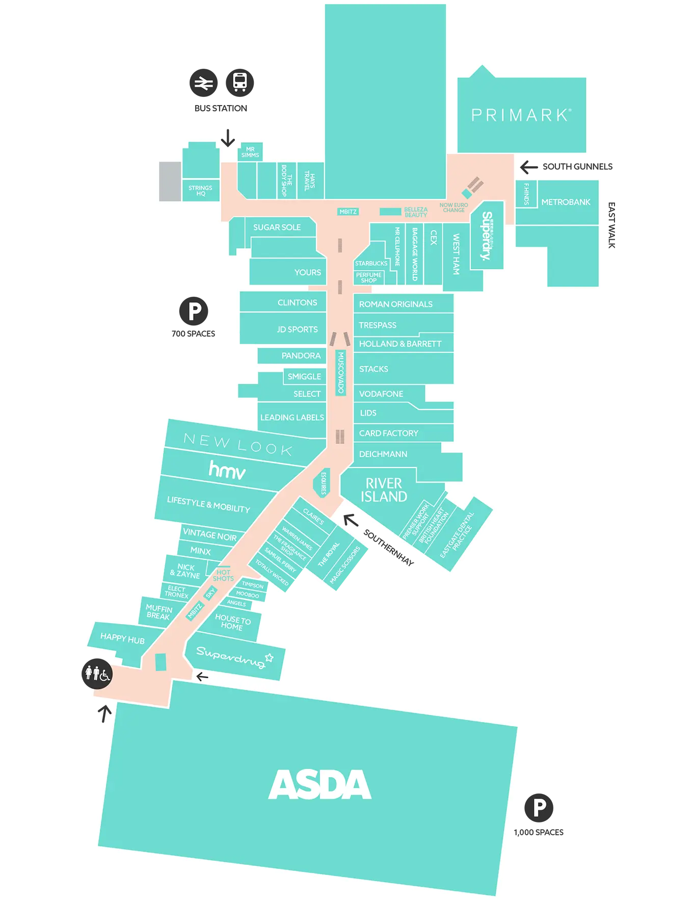 Centre Plan | Eastgate Shopping Centre